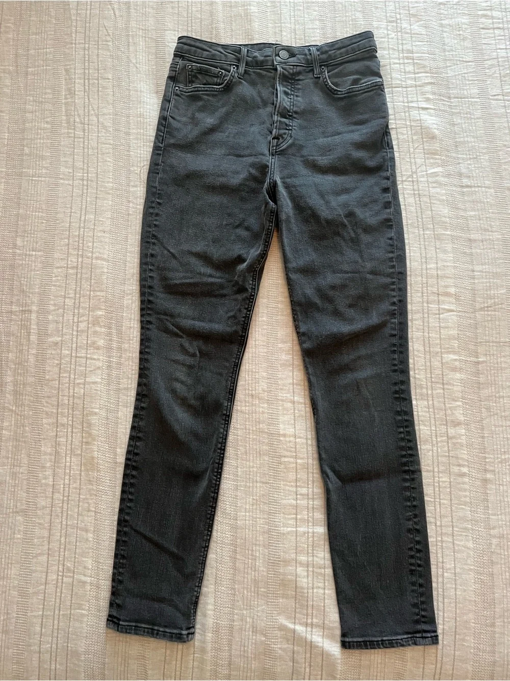 GRLFRND Super High Rise KAROLINA Jeans - Black Rain - Size 27